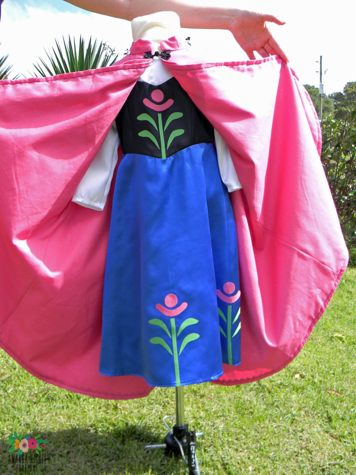 Custom Anna Costume W/ Cape Frozen Dress Anna Frozen Dress Etsy