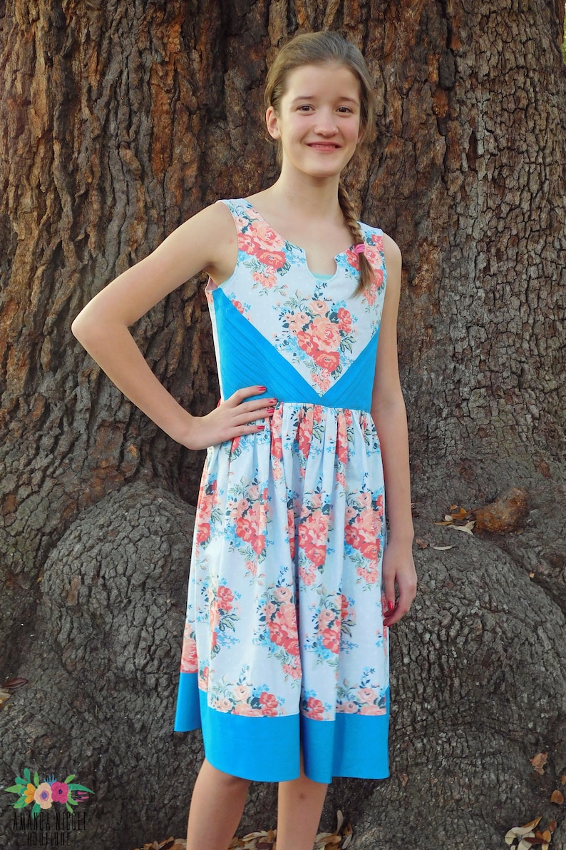 Tween 14 Pintuck Dress Girls Clothing Tween Clothing Tween Etsy