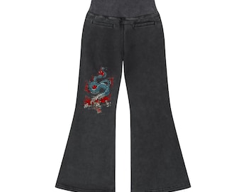 Umbra ausgewaschene Ausgestellte Hose