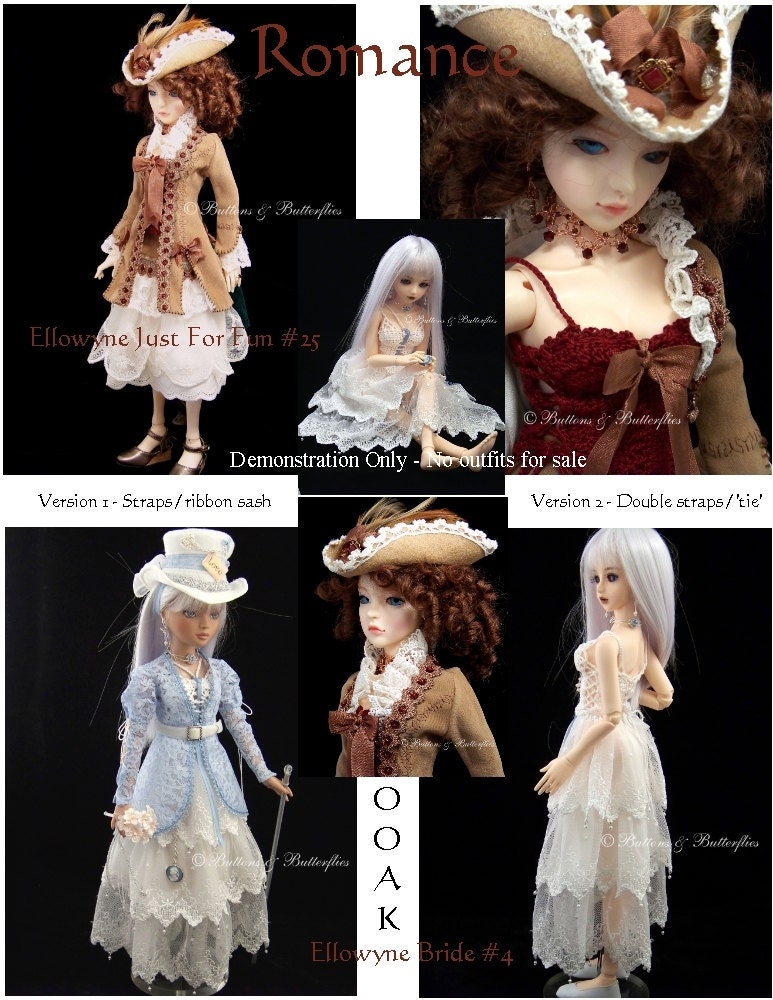 PDF Crocheted Corset Camisole Pattern for 16 Inch Fashion Dolls and MSD BJD  