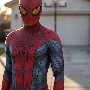 Spiderman-kostym – Vuxen superhjältebody, helkropps-cosplaydräkt, maskerad Halloween-outfit, serietidningskostym