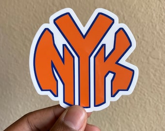 NY Knicks Basketball Sticker, Kiss-cut Sticker, Logo Vinyl Stickers