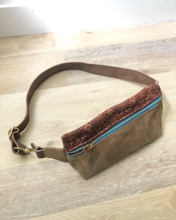 waxed canvas fanny pack