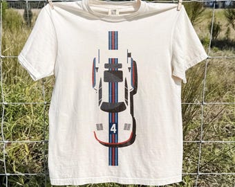 Klassisches Martini-Rennshirt, Vintage-Kleidung für Autoliebhaber, Geschenkidee für Autofans, Retro-Motorsportstreifen