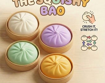 Lindo juguete blando Bao Bun para aliviar el estrés