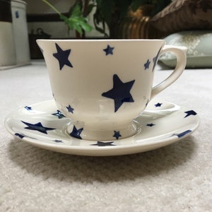Emma Bridgewater Dollies Size Tea Cup & Saucer with candle THE VERY SMALLEST  CUP