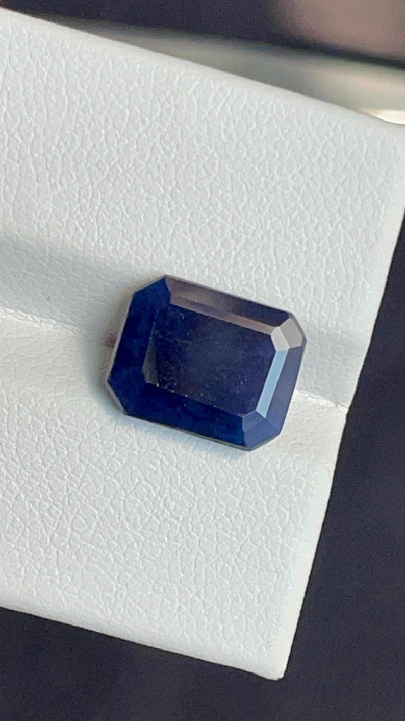 Buy 4.70 Carats Natural Blue Sapphire Gemstone | Octagon Cut Loose ...