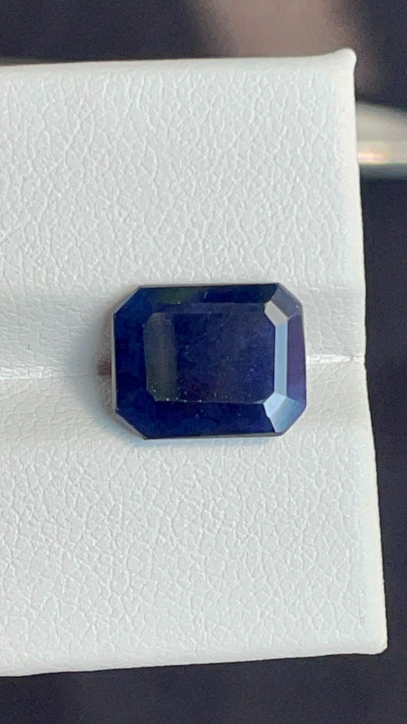 Buy 4.70 Carats Natural Blue Sapphire Gemstone | Octagon Cut Loose ...