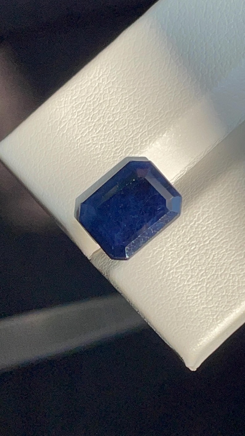 Buy 4.70 Carats Natural Blue Sapphire Gemstone | Octagon Cut Loose ...