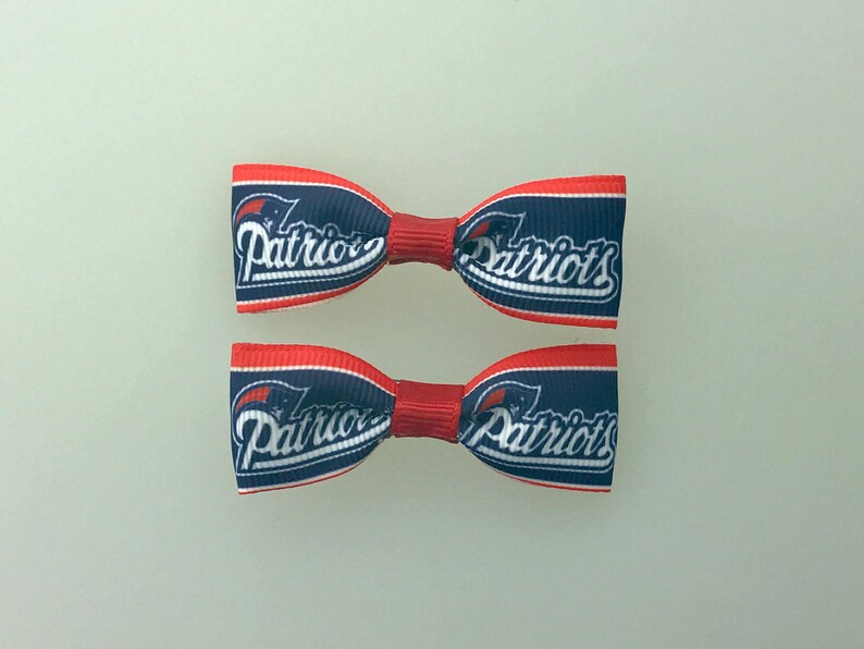 Mini Patriots Hair Bow 1 Bow Plain No Clip Etsy