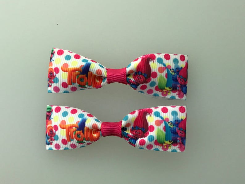 Mini Caillou Hair Bows with Alligator Clips