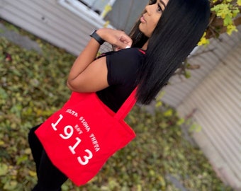 Delta Sigma Theta Shield Tote Bag, Delta Tote, 1913 Bag, DST