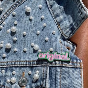 Original Lapel Pin | Pink and Green