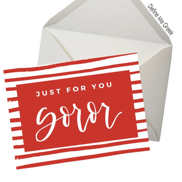 Just For You Soror - Note Cards (4 pack) | Delta Sigma Theta DST