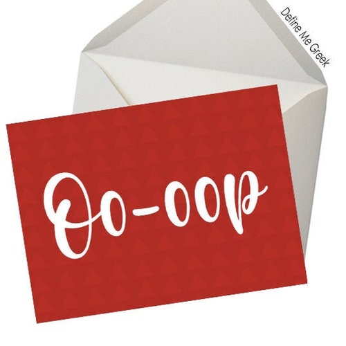 Delta Sigma Theta Oooop Note Cards 4 Pack DST Etsy