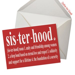 Sisterhood - Note Cards (4 pack) | Delta Sigma Theta DST