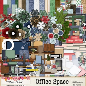 Office Space ~DIGITAL Scrapbook~INSTANT DOWNLOAD
