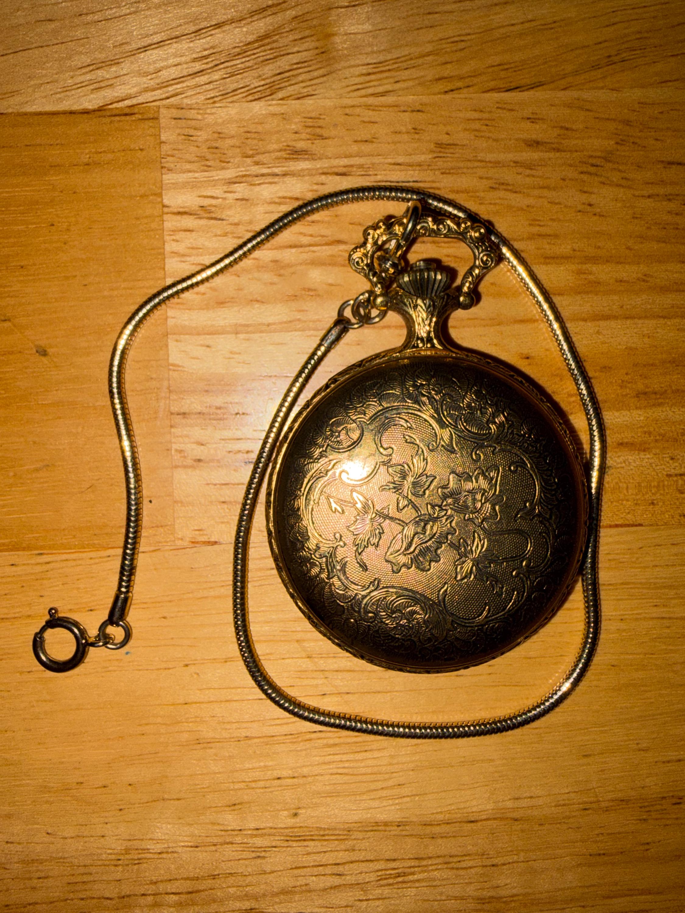 Vintage Andre Rivalle Pocket Watch With Chain - Etsy