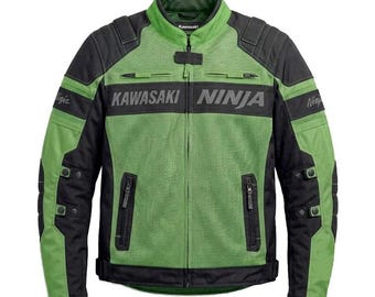 Kawasaki Ninja Mesh Reitjacke, leichte Sommer-Motorradausrüstung
