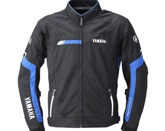 Yamaha Mesh Motorcycle Jacket, CE Armored Lightweight All Season Riding Gear