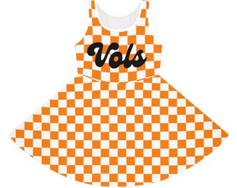 Vols Checkerboard Sundress - University of Tennessee, UT, Volunteers