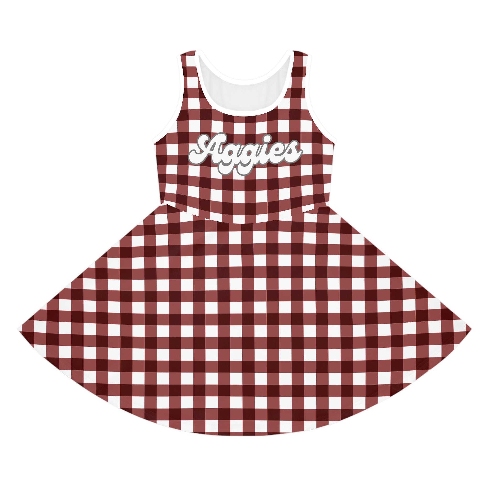 Maroon Game Day Dress - Etsy