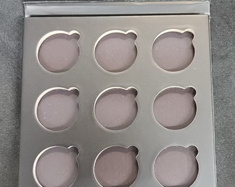 REDUCED MUST SELL! Empty Matte Black Magnetic 9 pan Eyeshadow Palettes - Choose 1, 10, 50, or 250