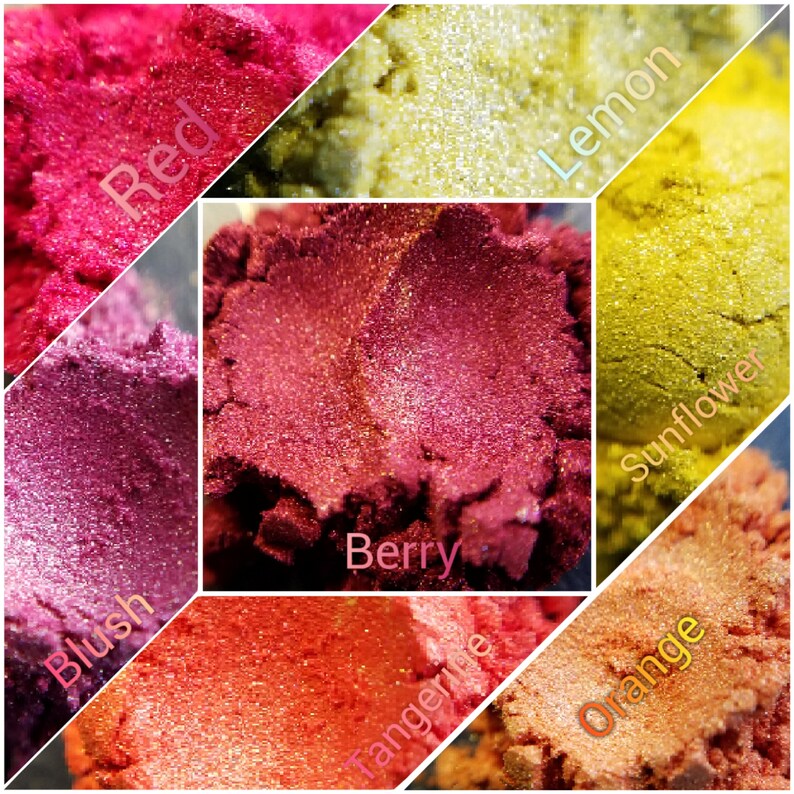 Warm Tones Powder Mica Color for Lip Gloss Sampler 10 g or Etsy