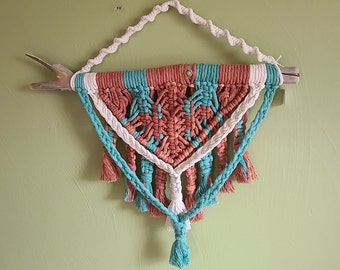 Hand Dyed Macrame Wall Hanging - Multi Color