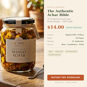 Authentic Pakistani Indian Achar Recipes | 35 Traditional Pickles (Digital PDF)