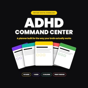 Agenda stampabile per ADHD, monitoraggio delle abitudini legate alla dopamina, obiettivi giornalieri e settimanali (download digitale)