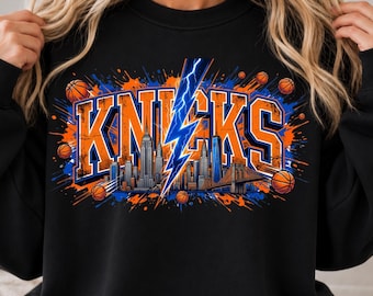 Design File Knicks Basketball PNG, New York Basketball Design, Game Day Shirt PNG, Basketball Fan,Digital Download