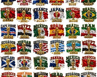 World Cup 2026 PNG Bundle,Soccer Trophy & Football Tournament Png, World Sports Lover Shirt, T-Shirt Sublimation Files, Digital Download