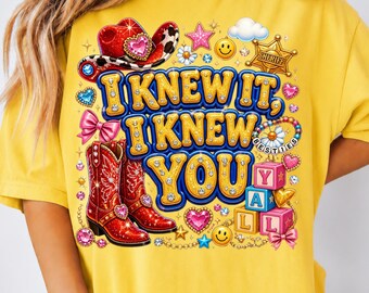 Digital Download Retro Toy Story Png, I Knew It I Knew You Cowgirl Boots Design, Western Friendship Bracelet Shirt Png, Vintage Cartoon Png