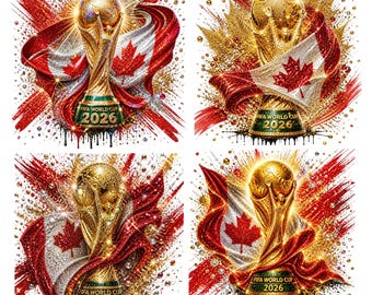 Canada 2026 World Cup PNG, Soccer Paint Splatter Graphic, Canada Football Fan Design, Soccer Sublimation PNG, Digital Download