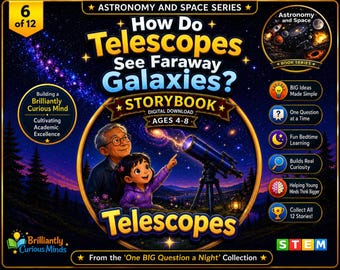 How Do Telescopes See Galaxies? | Telescopes and Deep Space Storybook for Kids | Astronomy & Space Ages 4–8