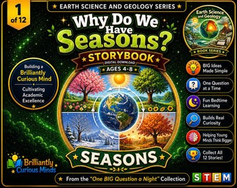 Why Do We Have Four Seasons? | Seasons and Earth’s Tilt Storybook for Kids | Earth Science & Geology Ages 4–8