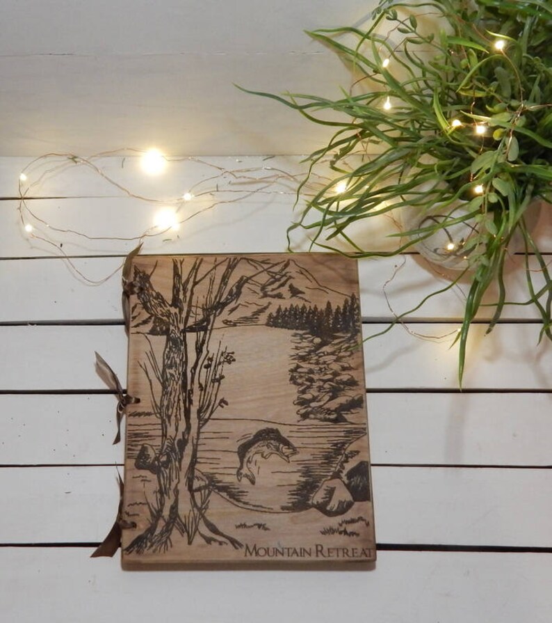 Cabin Guest Book Vacation Rental Book Closing Gift Vrbo Etsy