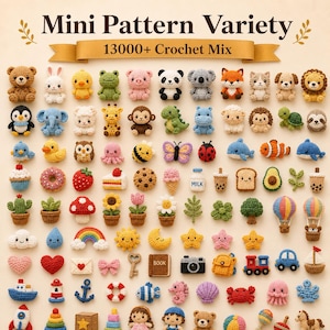 14000+ Amigurumi Crochet Patterns Bundle PDF | Cute Animal Crochet Patterns | Beginner Friendly Plushie Patterns | Instant Download image 5