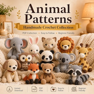 14000+ Amigurumi Crochet Patterns Bundle PDF | Cute Animal Crochet Patterns | Beginner Friendly Plushie Patterns | Instant Download image 3