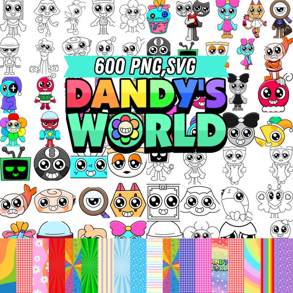 Dandys World Character Pngs - Etsy