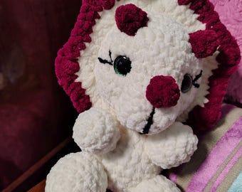Ruby the Baby Triceratops Crochet Plush