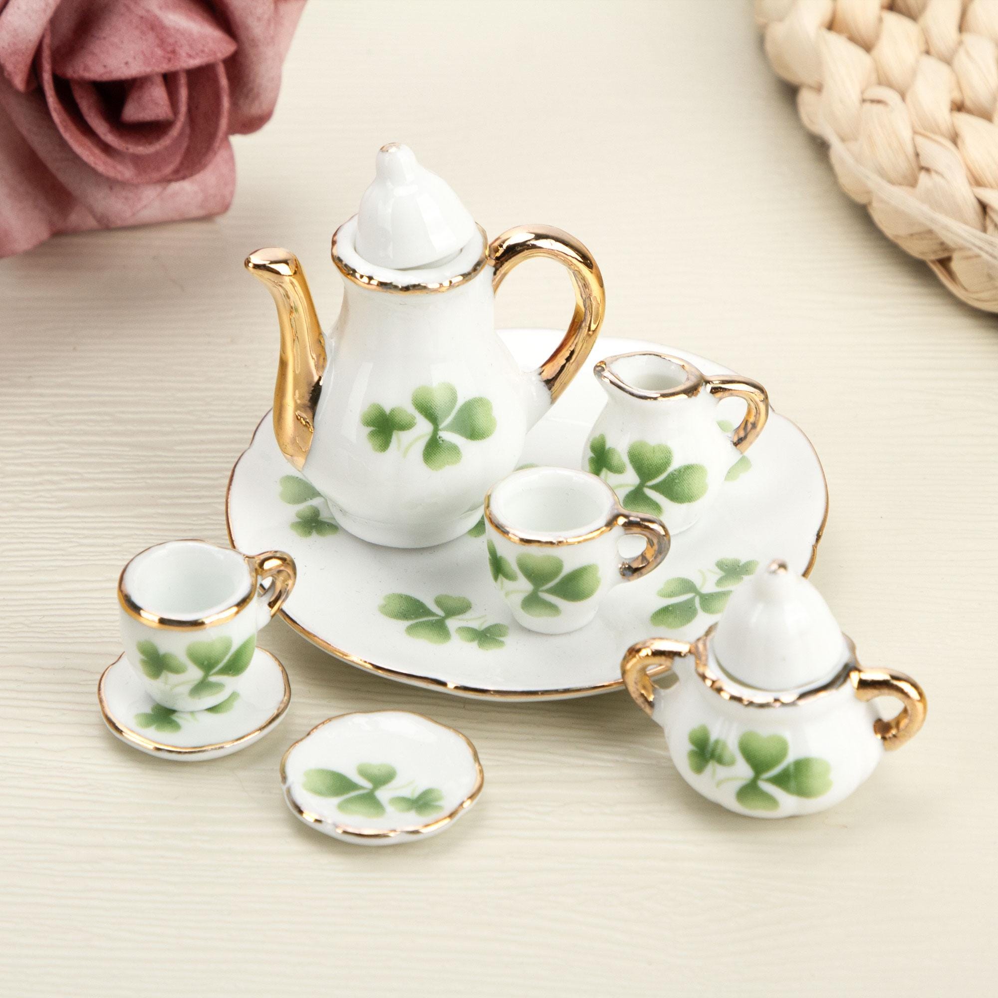 【 Cooper Bros 】クローバーのティーセット 3点 Clover Miniature Tea Set - Etsy