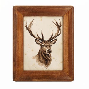 Massivt träram för skugglåda, europeisk vintage 4x6 fotodisplay, rustikt väggfäste för bord