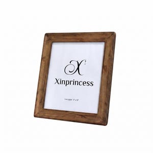 Massiver Nussbaum Ton Holz Bilderrahmen 200x300, abgerundete Ecken, mit natürlicher Maserung