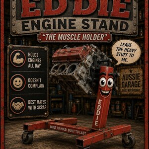 Eddie Engine Stand-affisch | Aussie Garage Art (digital nedladdning)