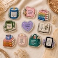 Bookish Kindle Accessory Ver 2 Phone Grip, Vintage Watercolor Griptok, Aesthetic Phone Stand Holder, Accessory Gift for Book lovers