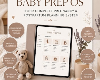 Interactive Pregnancy Planner, Digital Pregnancy Tracker Dashboard, No Subscription Baby Planner, Works in Browser, First Time Mom Organizer
