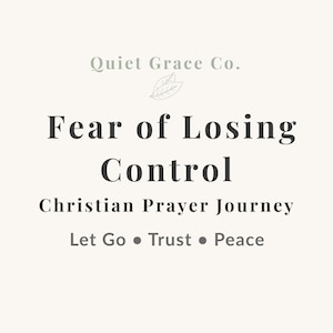 Oración cristiana imprimible para el miedo a perder el control, ansiedad, ataque de pánico, agobio, conexión con el sistema nervioso, paz interior, descarga instantánea en PDF.