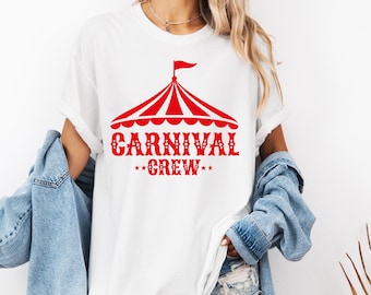 Carnival Crew SVG & PNG, Carnival Birthday Svg Png, Circus Birthday Shirt, Birthday outfit, Matching Family Carnival Birthday.